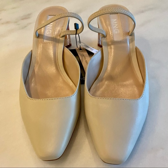 Mango Slingback BoneLeather/Lucite-color Collab - Picture 3 of 7